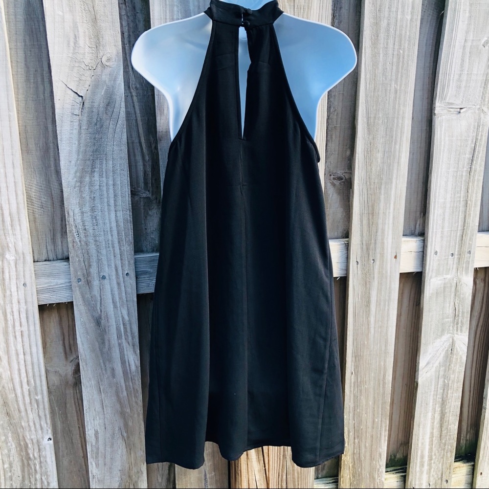 Little Black Halter Swing Dress by Lulus - Picture 7 of 9